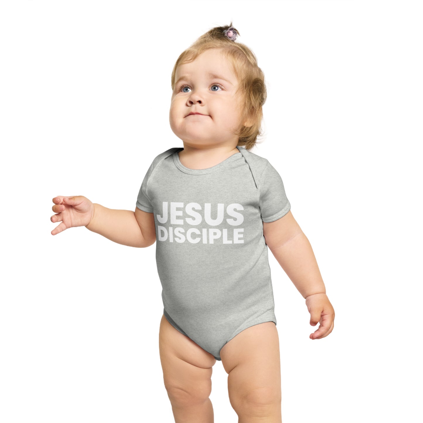 Jesus Disciple Short Sleeve Baby Bodysuit - Perfect for Christian Families