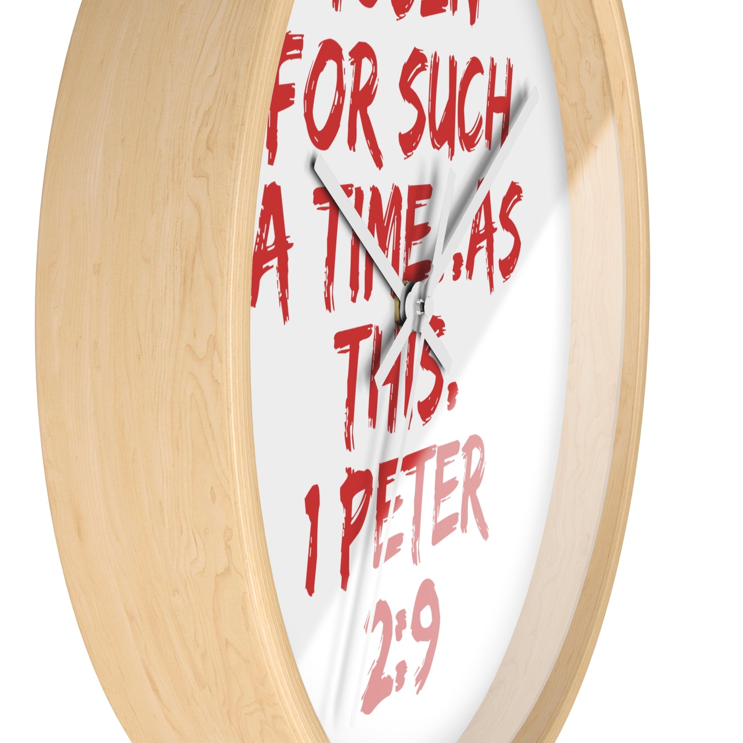 Inspirational Wall Clock - 'Chosen for Such a Time' 1 Peter 2:9