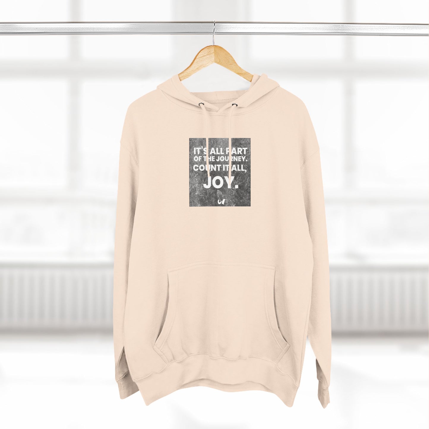 Inspirational Joy Fleece Hoodie - Motivational Quote Apparel