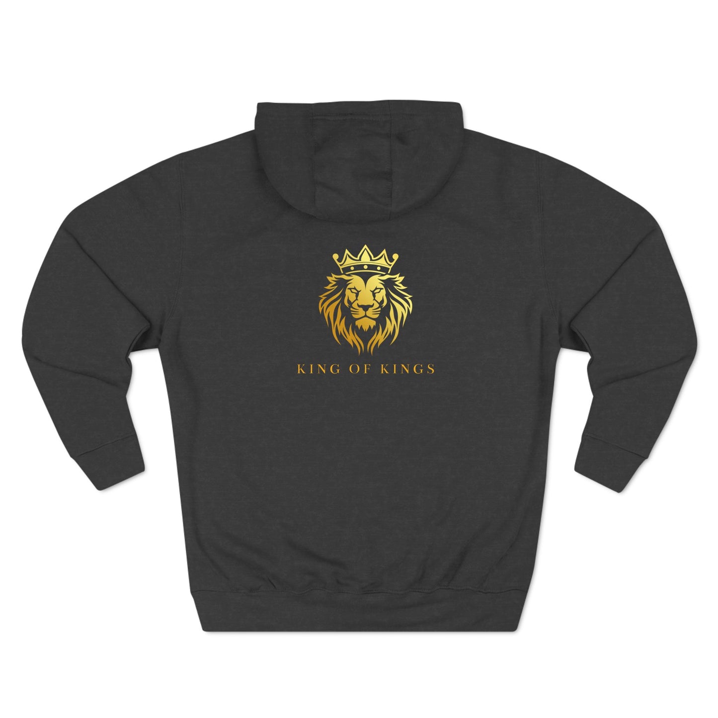 King of Kings Fleece Hoodie - Bold Blue Design for Comfort and Style