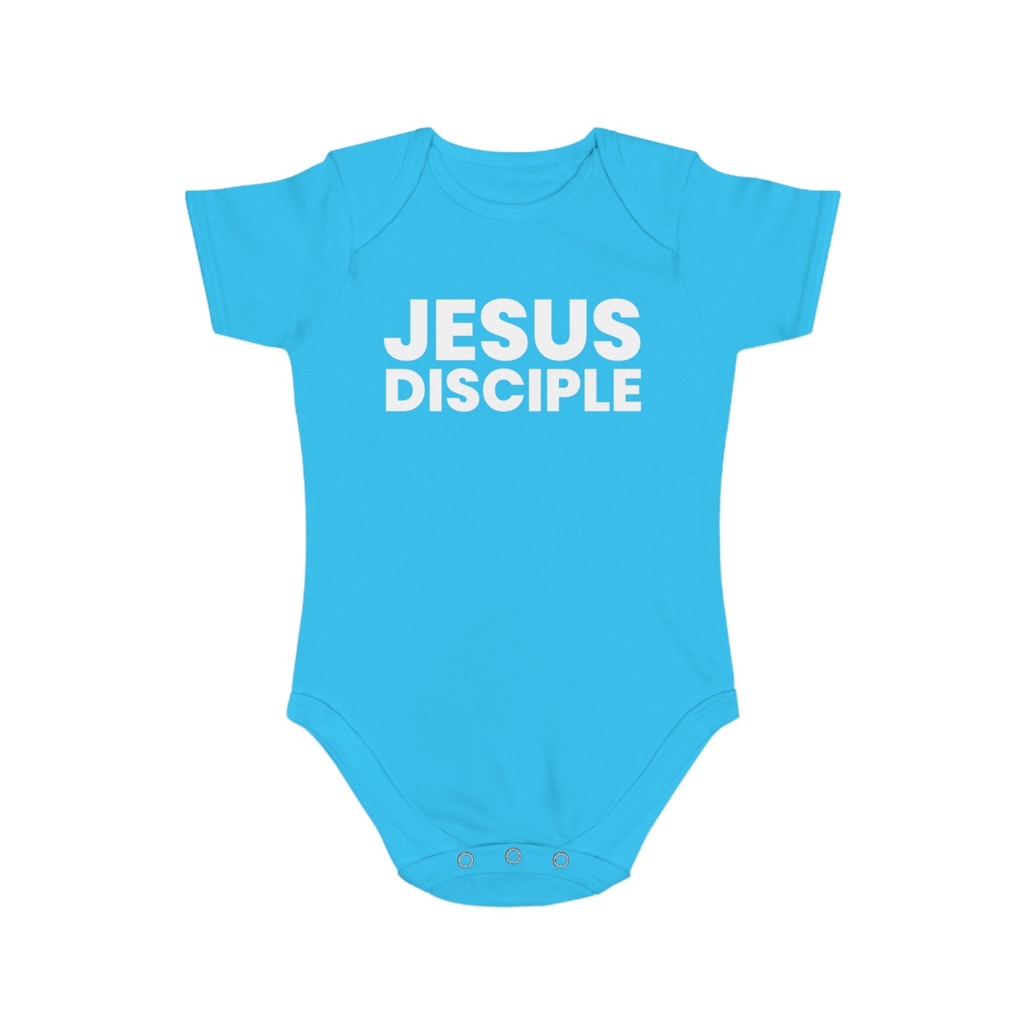 Jesus Disciple Short Sleeve Baby Bodysuit - Perfect for Christian Families