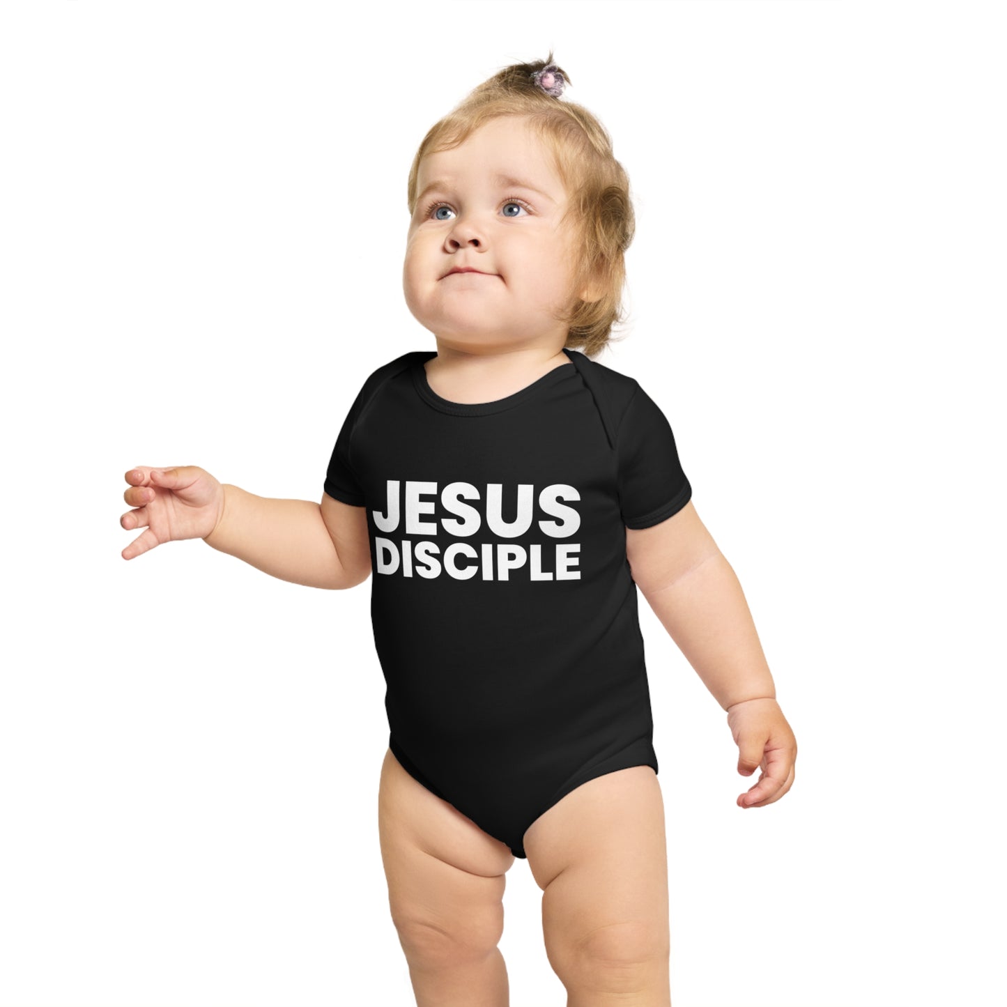 Jesus Disciple Short Sleeve Baby Bodysuit - Perfect for Christian Families