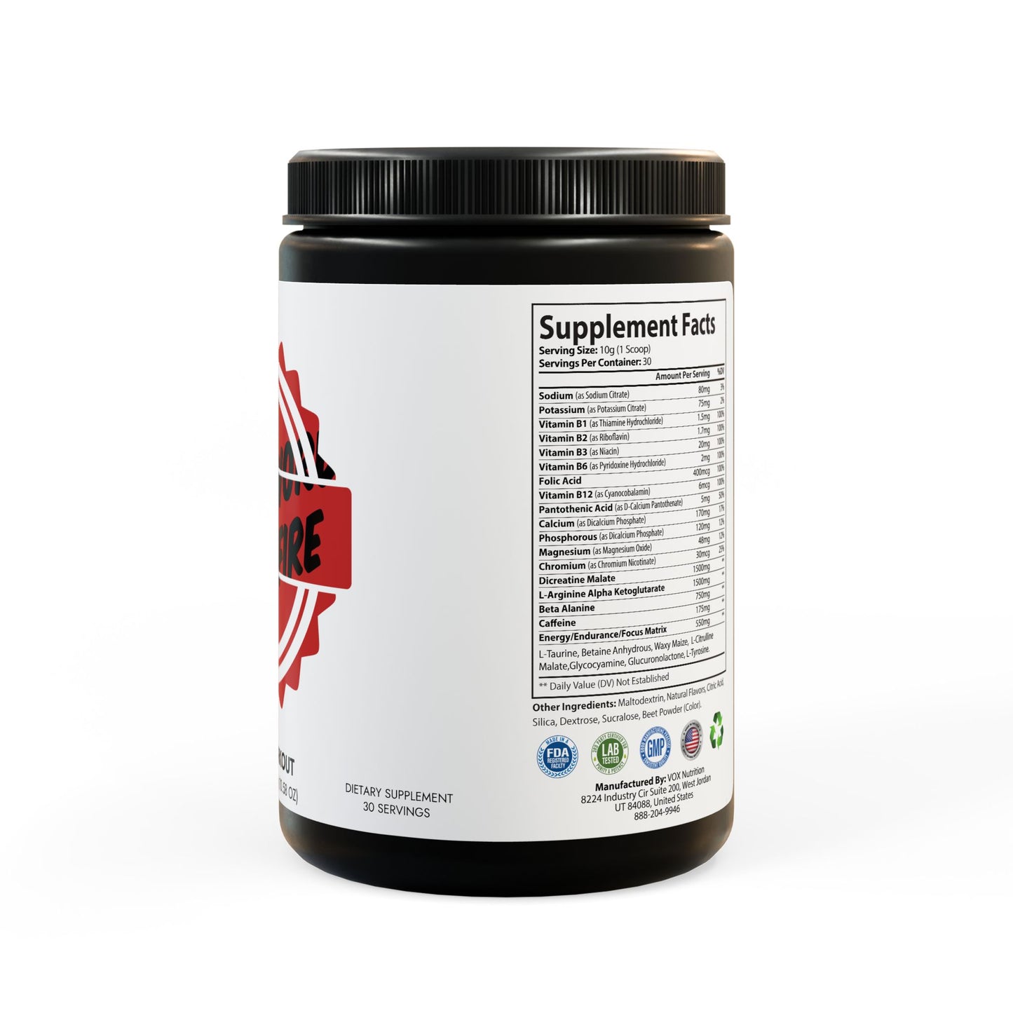 Pre-Workout Supplement, Watermelon (300g, 10.58oz)