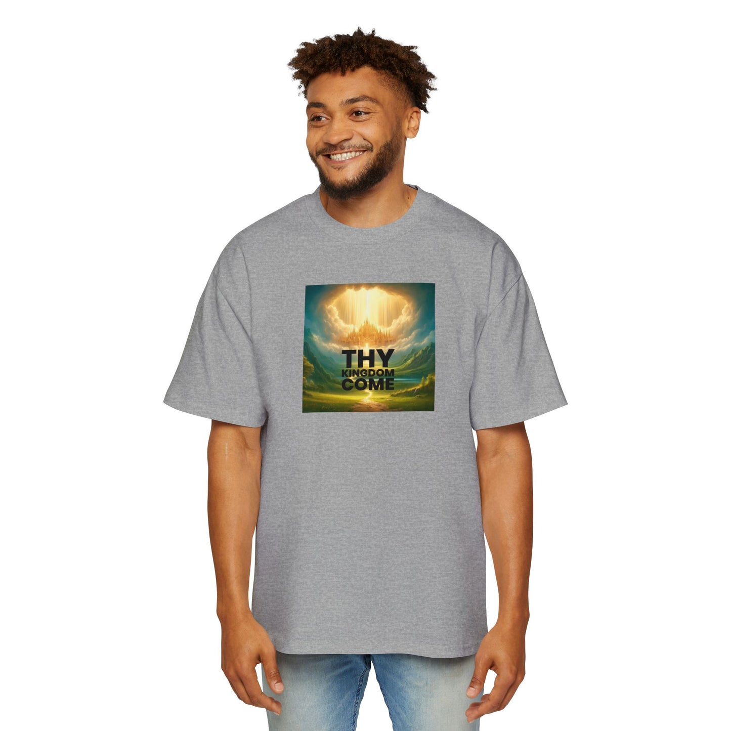 Thy Kingdom Come Oversized Tee - Relaxed Fit Graphic T-Shirt for Men