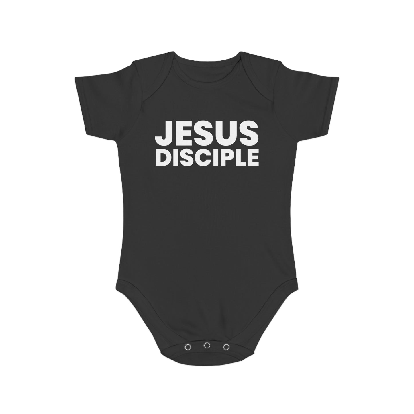 Jesus Disciple Short Sleeve Baby Bodysuit - Perfect for Christian Families