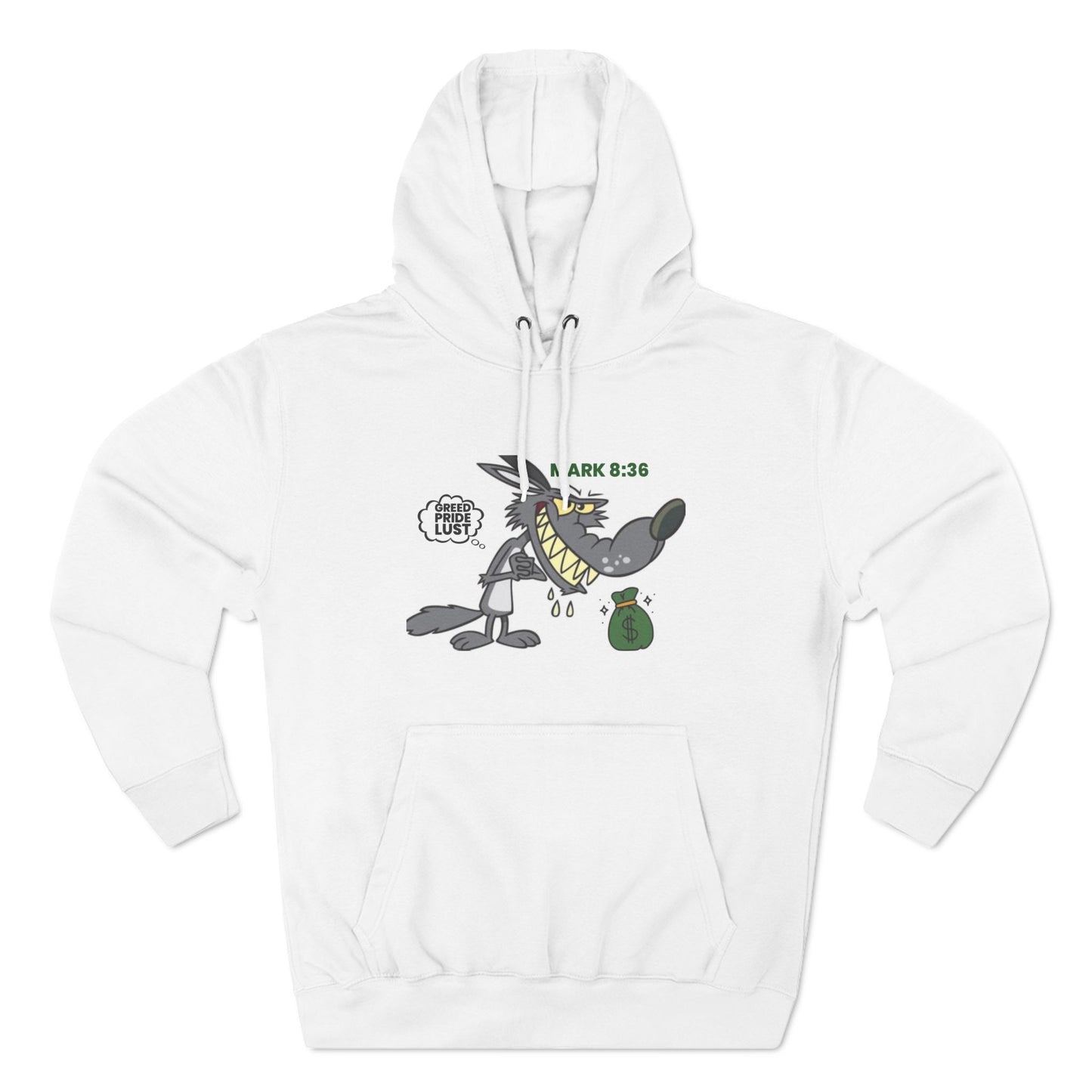 Graphic Three-Panel Fleece Hoodie - Fun, Comfortable & Unique Design