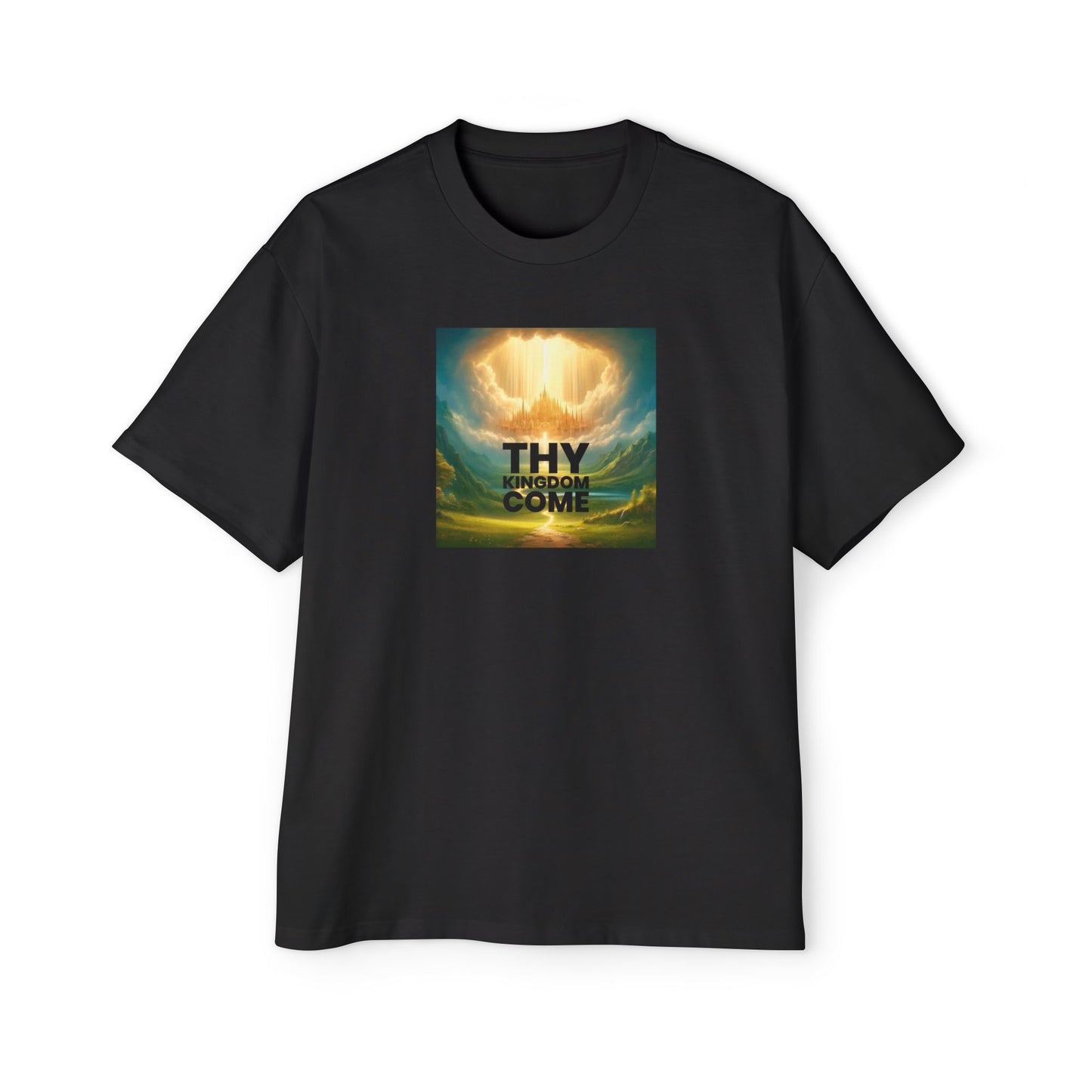 Thy Kingdom Come Oversized Tee - Relaxed Fit Graphic T-Shirt for Men