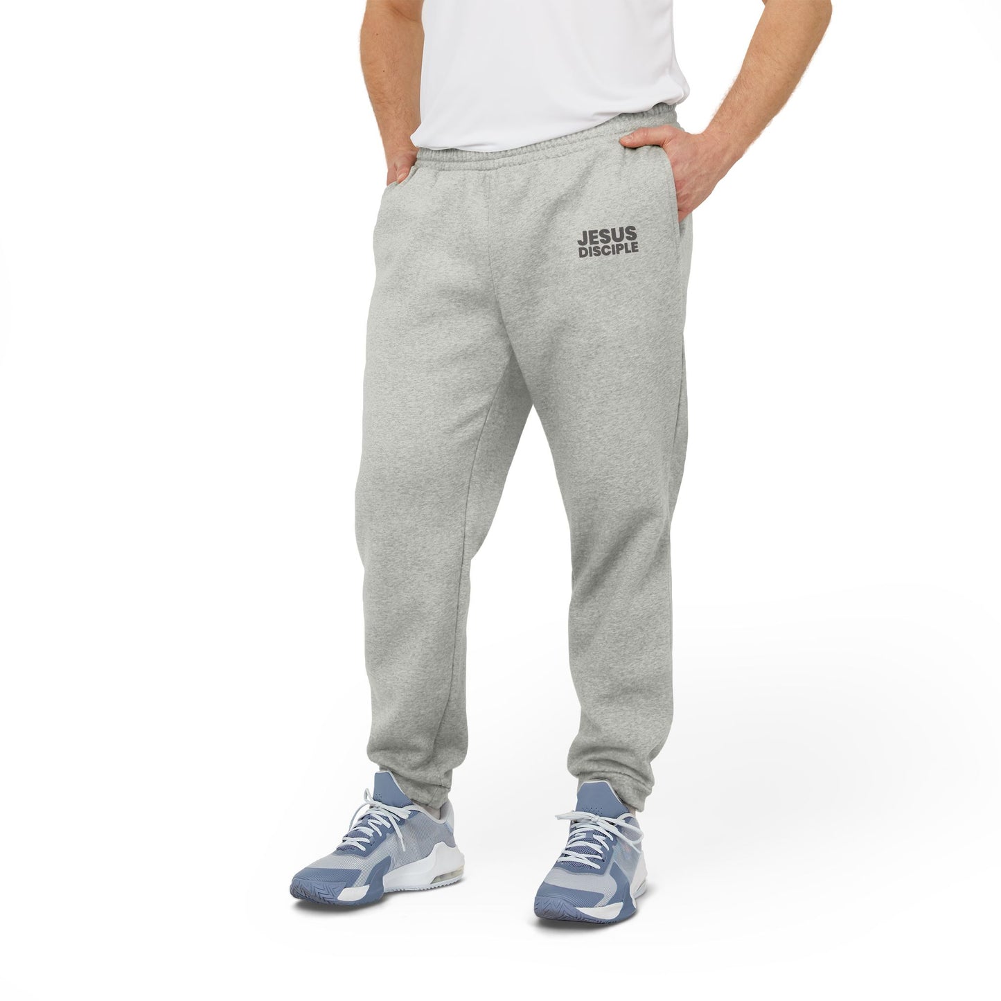 Adidas Unisex Fleece Joggers - Jesus Disciple Comfortable Pants