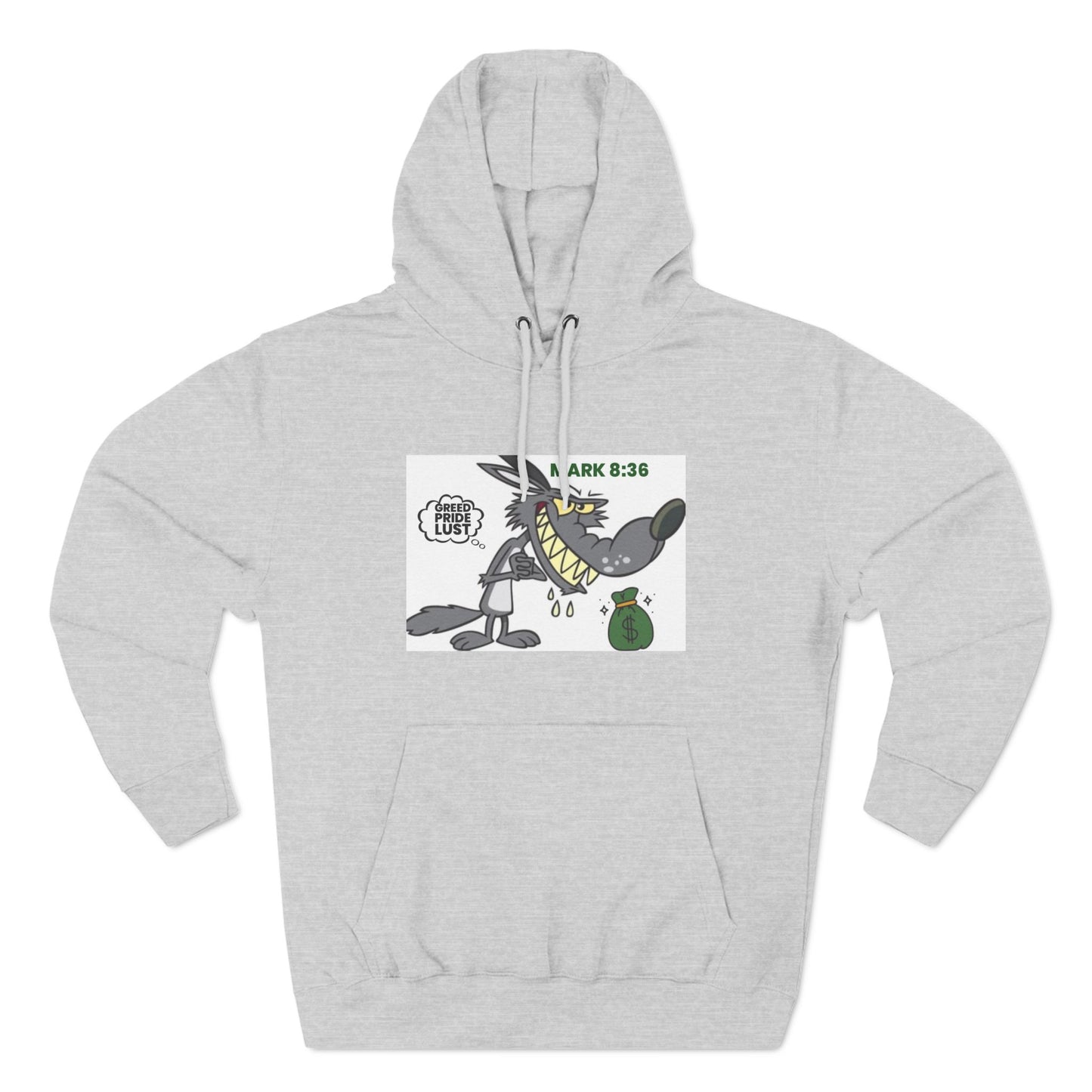 Graphic Three-Panel Fleece Hoodie - Fun, Comfortable & Unique Design